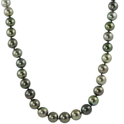 14KT White Gold Tahitian Pearl Necklace