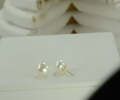 14KT Yellow Gold Freshwater Pearl Earring