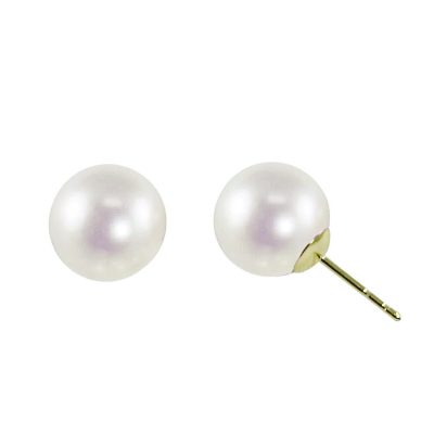 14KT Yellow Gold Freshwater Pearl Earring