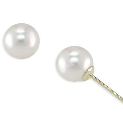 18KT Yellow Gold Akoya Pearl Earring