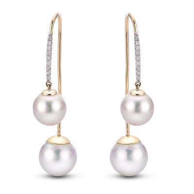 14KT Yellow Gold Freshwater Pearl Earring