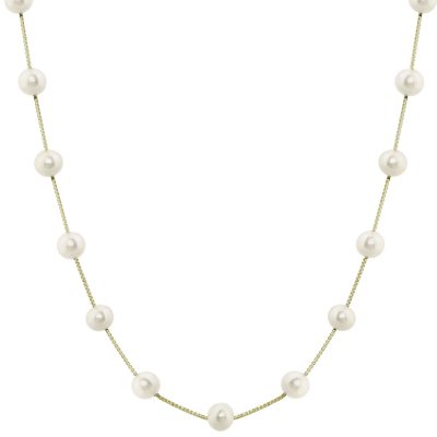 14KT Yellow Gold Freshwater Pearl Necklace