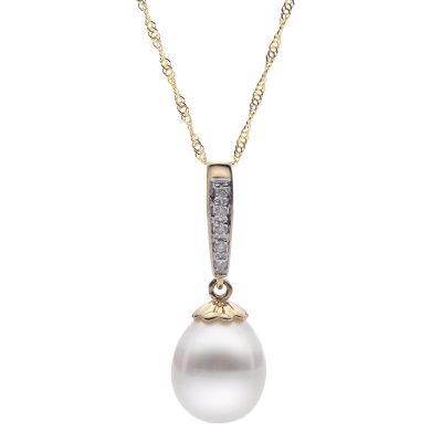 14KT Yellow Gold Freshwater Pearl Pendant