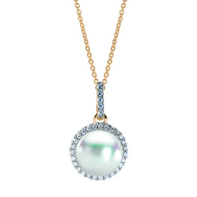 14KT Yellow Gold Akoya Pearl Pendant