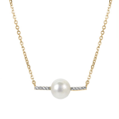 14KT Yellow Gold Freshwater Pearl Necklace
