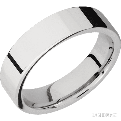 6 mm wide Flat Cobalt Chrome band.
