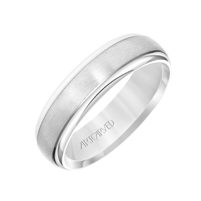 11-WV7271-G - ARTCARVED - Comfort Fit wedding band with brushed finish and high polished, rolled edges