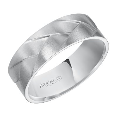 11-WV7458-G - ARTCARVED - Woven wedding band with Brush Finish