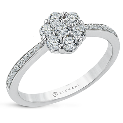 NGR114 Engagement Ring in 14k Gold with Diamonds