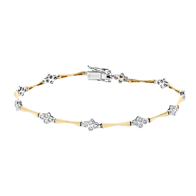 ZB838 Bracelet in 14k Gold with Diamonds