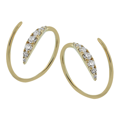 ZE893 Earring in 14k Gold with Diamonds