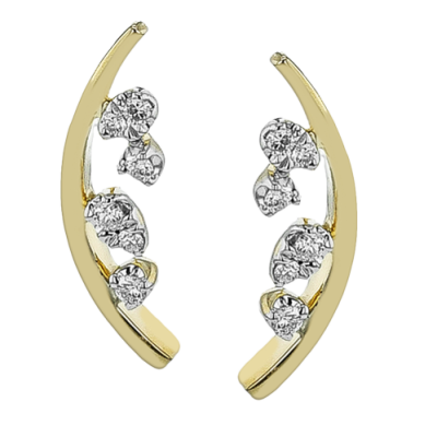 ZE946 Earring in 14k Gold with Diamonds