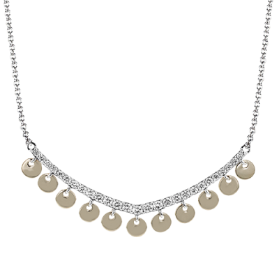 ZN121 Necklace in 14k Gold with Diamonds
