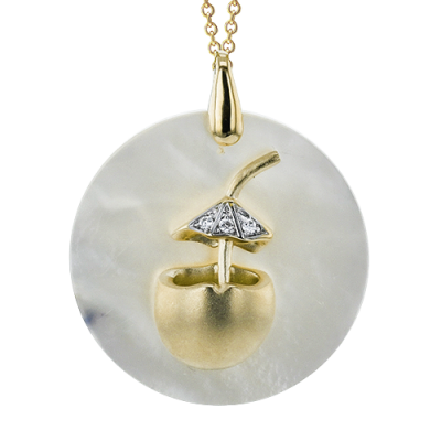 ZP1216 Pendant in 14k Gold with Diamonds