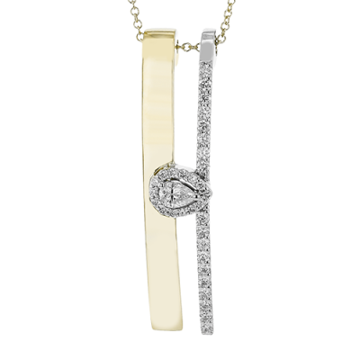 ZP1240-PR Pendant in 14k Gold with Diamonds