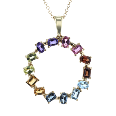 ZP1297 Color Pendant in 14k Gold
