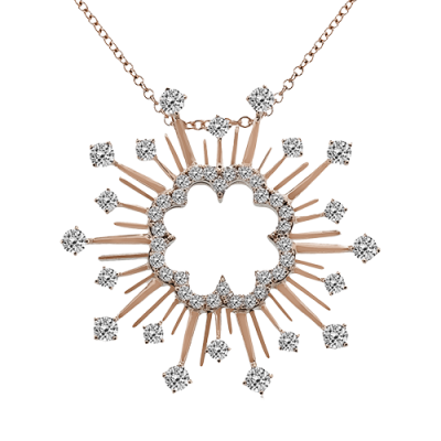 ZP1304-R Pendant in 14k Gold with Diamonds
