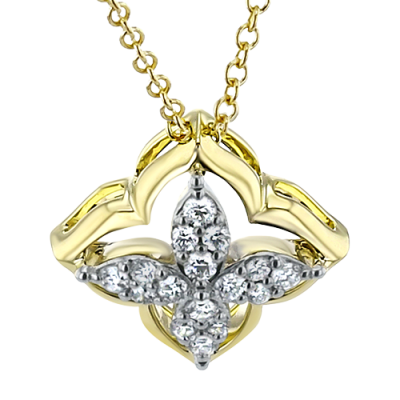 ZP1385 Pendant in 14k Gold with Diamonds