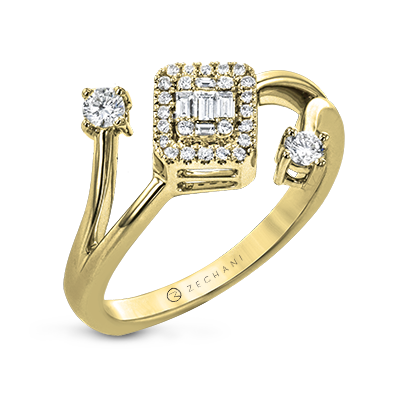 ZR2050 Right Hand Ring in 14k Gold with Diamonds