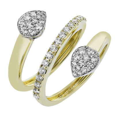 ZR2377 Right Hand Ring in 14k Gold with Diamonds