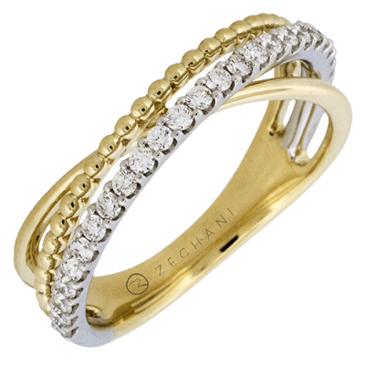 ZR2508 Right Hand Ring in 14k Gold with Diamonds