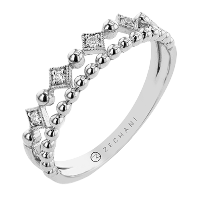 ZR2509 Right Hand Ring in 14k Gold with Diamonds