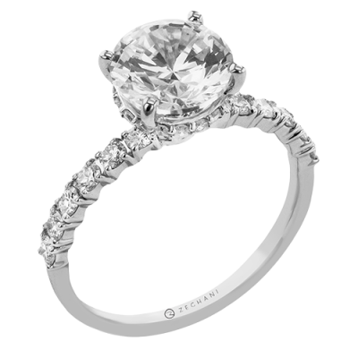 ZR2565 Wedding Set in 14k Gold with Diamonds