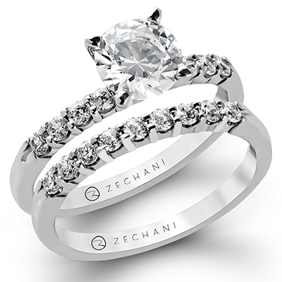 ZR95 Wedding Set in 14k Gold with Diamonds