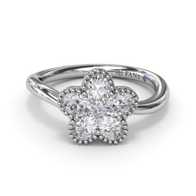 Magnolia Wave Diamond Ring