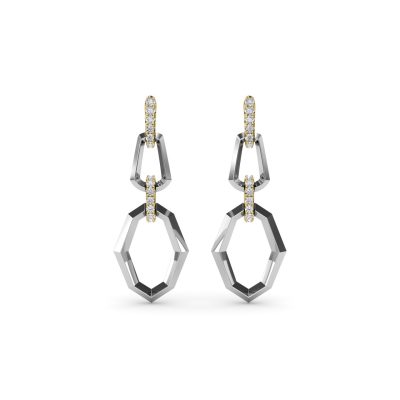 Lynq Geometric Drop Earrings